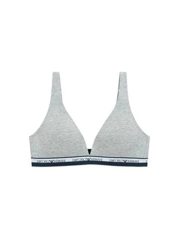 UNDERWEAR Women s Logo Line Banding Triangle Bra Melange Gray - EMPORIO ARMANI - BALAAN 1