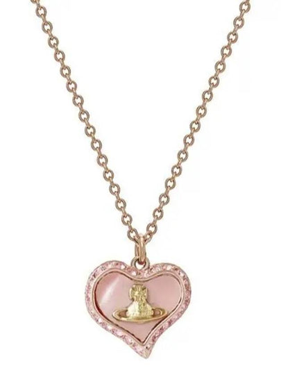 Petra Heart Logo Necklace Rose - VIVIENNE WESTWOOD - BALAAN 2