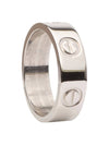 B40505 White Gold Classic Love Ring No 50 32702 - CARTIER - BALAAN 3