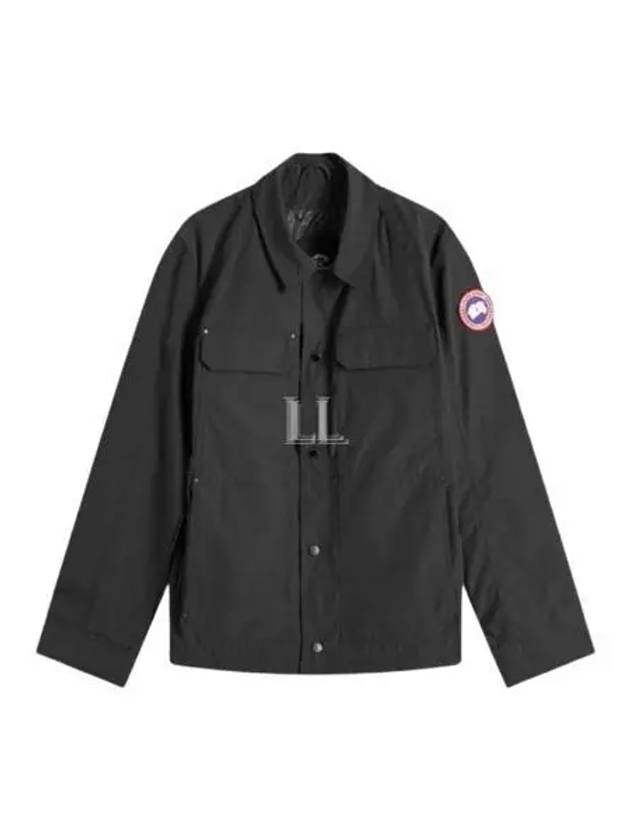 Burnaby Single Breasted Jacket Black - CANADA GOOSE - BALAAN 2