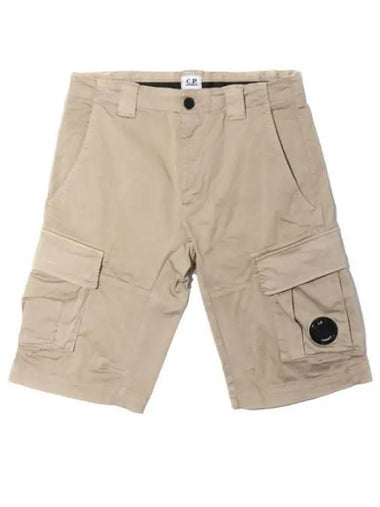 STRETCH SATIN LENS CARGO SHORTS - CP COMPANY - BALAAN 1