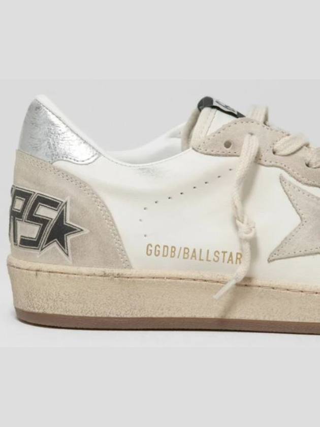 Ball Star Low Top Sneakers Grey White - GOLDEN GOOSE - BALAAN 6