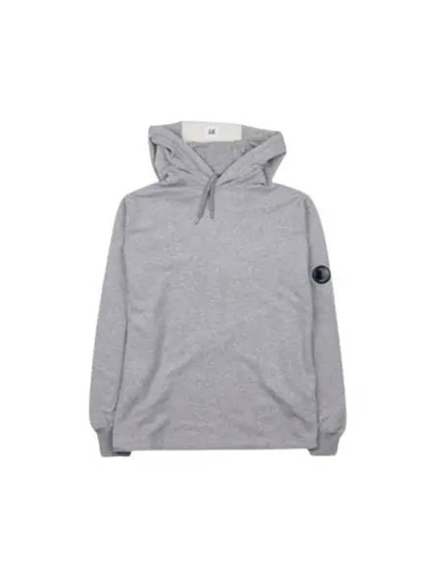 Men's Lens Wappen Fleece Hoodie Grey - CP COMPANY - BALAAN 2