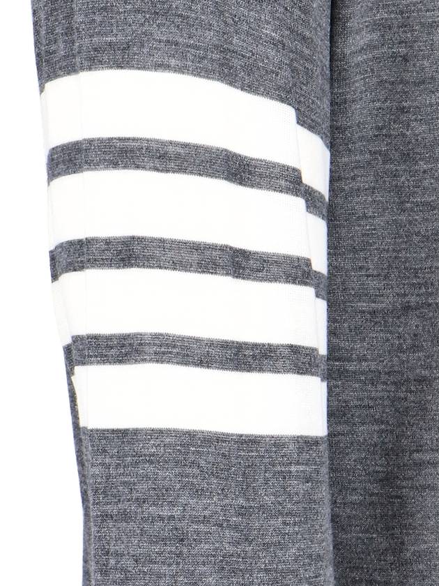 4 Bar Armband Classic Merino Wool Knit Top Medium Grey - THOM BROWNE - BALAAN 4