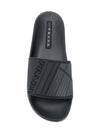 Men's Logo Slippers Black - PRADA - BALAAN 2