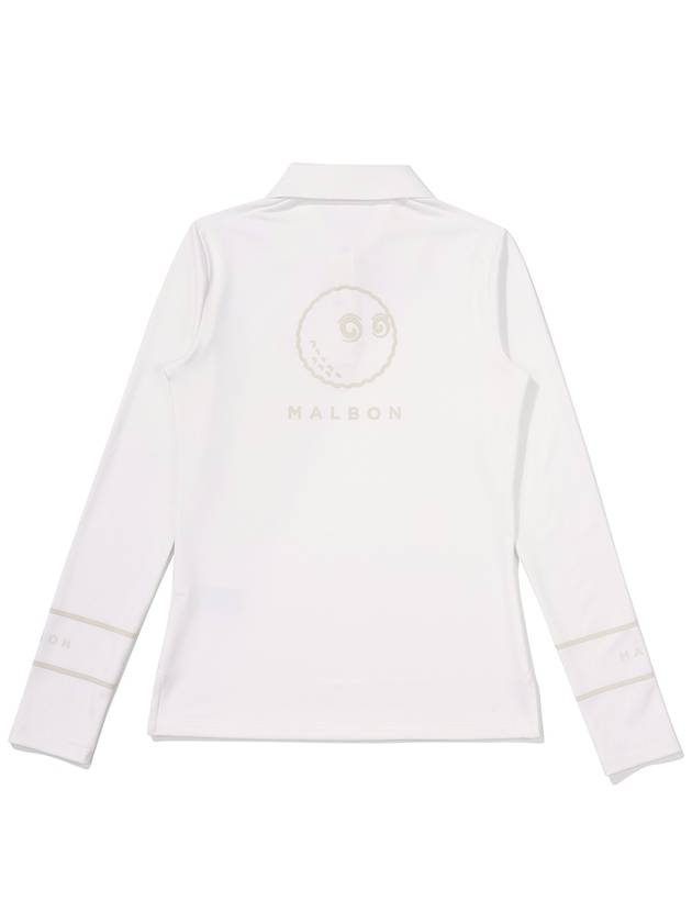 Performance long sleeve t shirt WHITE WOMAN - MALBON GOLF - BALAAN 2