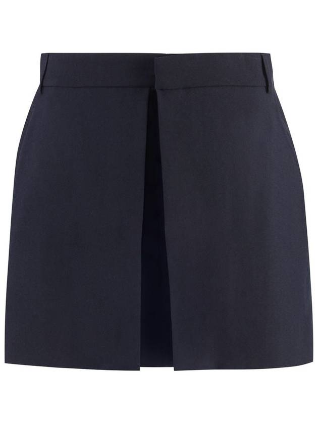 AMI Paris Wool Mini Skirt - AMI - BALAAN 1