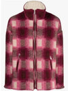 Giovany Check Zip-Up Jacket Pink - ISABEL MARANT - BALAAN 2