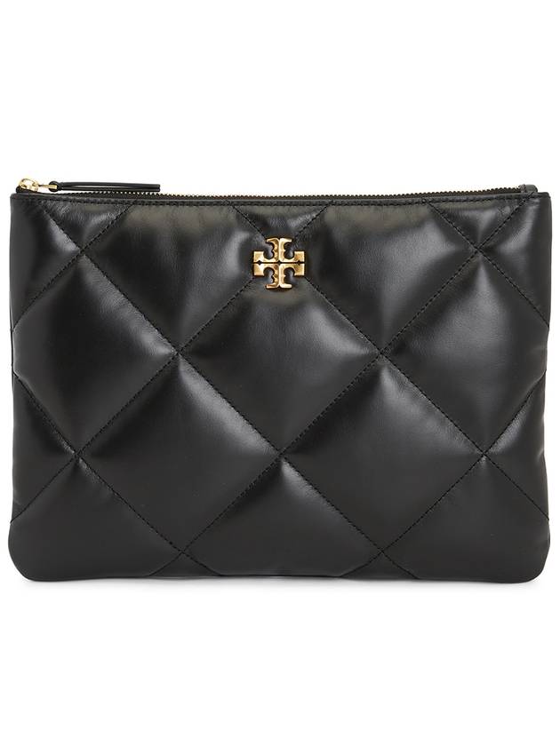 Kira Quilted Clutch Bag Black - TORY BURCH - BALAAN 2