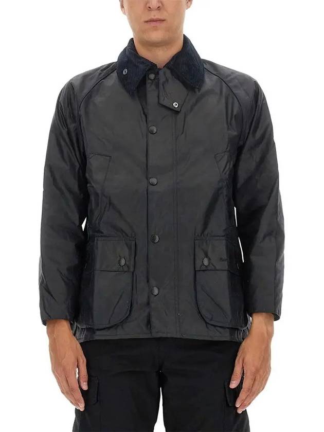 Bedale Wax Half Lined Jacket Navy - BARBOUR - BALAAN 3