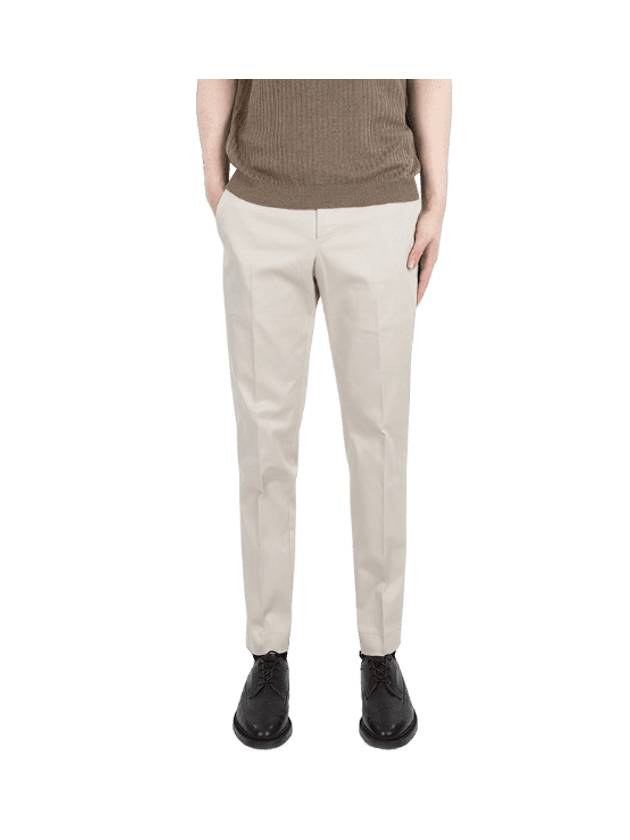 Cotton Straight Pants Beige - PT01 - BALAAN 1