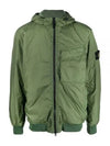 Wappen Patch Nylon Crinklips Hooded Jacket Green - STONE ISLAND - BALAAN 2