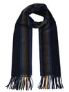 Signature Stripe Cashmere Muffler Black - PAUL SMITH - BALAAN 2