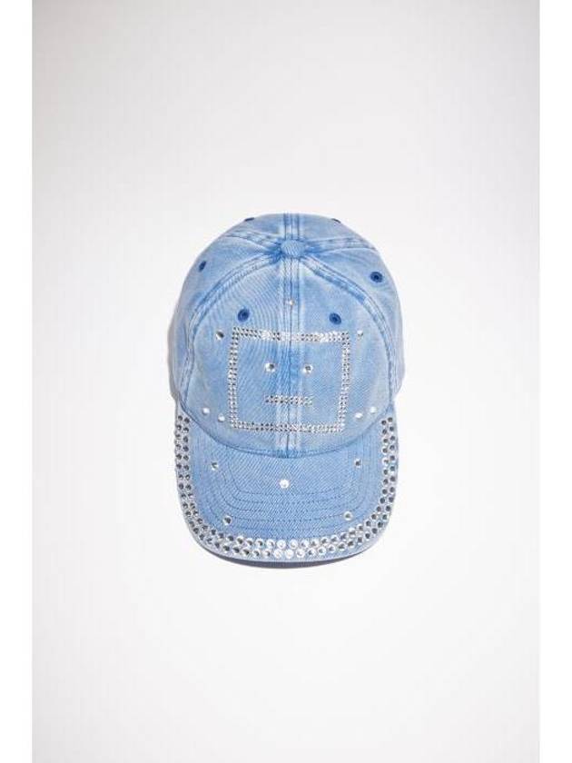 Crystal Face Logo Ball Cap Blue - ACNE STUDIOS - BALAAN 2