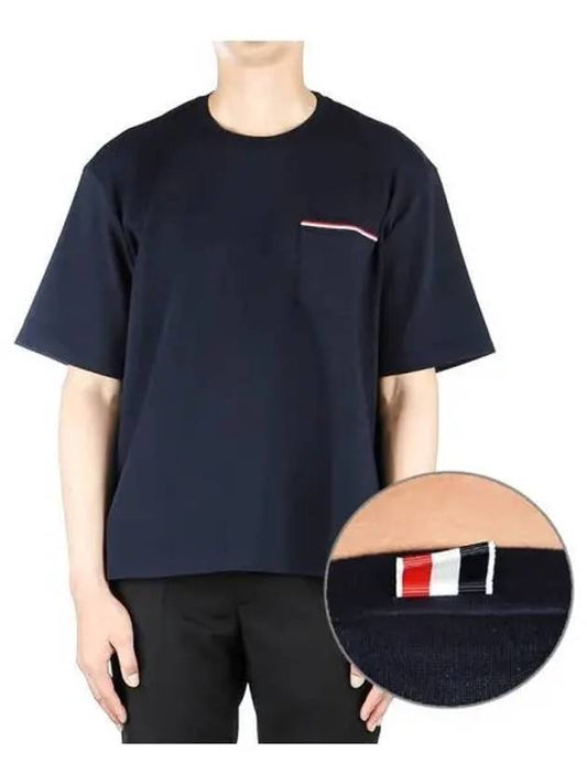 Men s short sleeve t shirt 270109 - THOM BROWNE - BALAAN 1