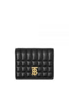 Lola Small Quilted Leather Folding Wallet Black Light Gold - BURBERRY - BALAAN 2