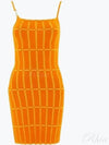 Robe Check Knit Short Dress Orange - JACQUEMUS - BALAAN 2