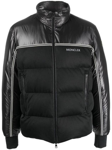 High Neck Goose Down Zip-Up Jacket Black - MONCLER - BALAAN 1