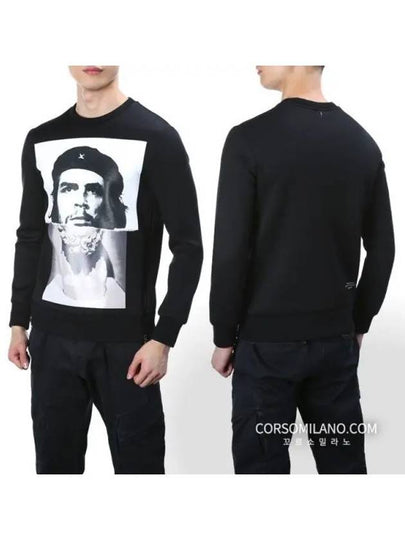 Men's Che Guevara Zipper Sweatshirt Black - NEIL BARRETT - BALAAN 2