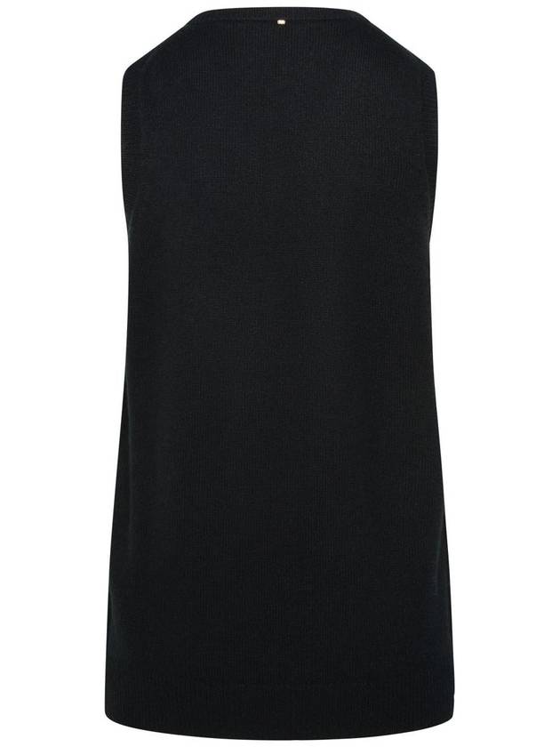 Sportmax Black Wool Blend Vest - MAX MARA SPORTMAX - BALAAN 3