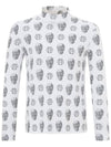 MEN Hexcurl Pattern Midlayer White - PERSIANCAT - BALAAN 1