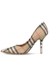 Vintage Check Point Toe Pumps Heel Archive Beige - BURBERRY - BALAAN.