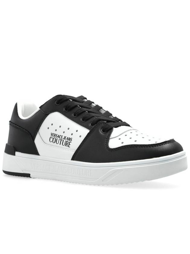 Versace Jeans Couture Sneakers With Logo, Men's, Black - VERSACE - BALAAN 4