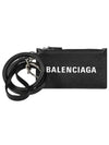 Cash Keyring Card Case Black Silver - BALENCIAGA - BALAAN 2