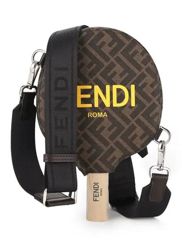 Espendi Monogram Table Tennis Racket Case Set Pouch Bag Brown - FENDI - BALAAN 3