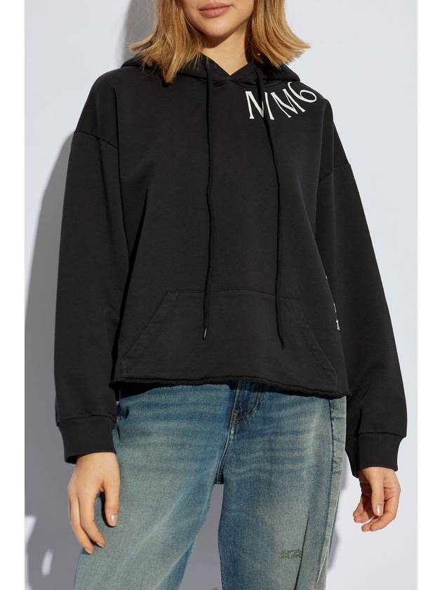 MM6 Maison Margiela Sweatshirt With Logo, Women's, Black - MAISON MARGIELA - BALAAN 3