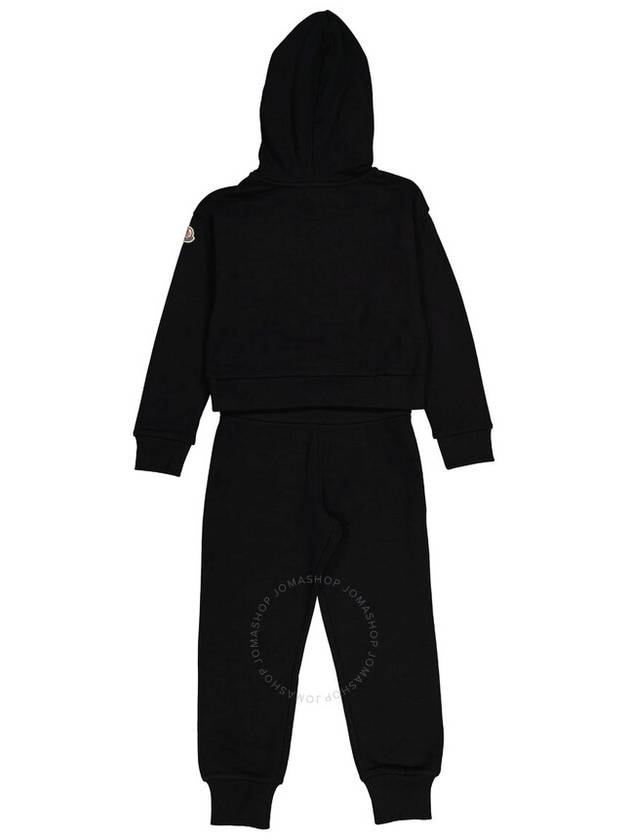 Moncler Girls Black Kinder Cotton Logo Patch Tracksuit, Size 10A - MONCLER - BALAAN 3