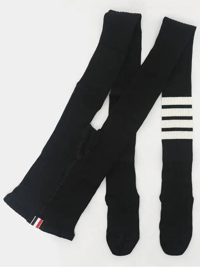 Fine Merino Wool Leggings Black - THOM BROWNE - BALAAN 2