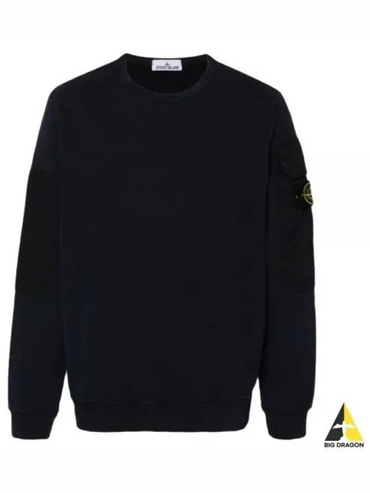 SN Blue sweatshirt with 811563920 V0020 - STONE ISLAND - BALAAN 2