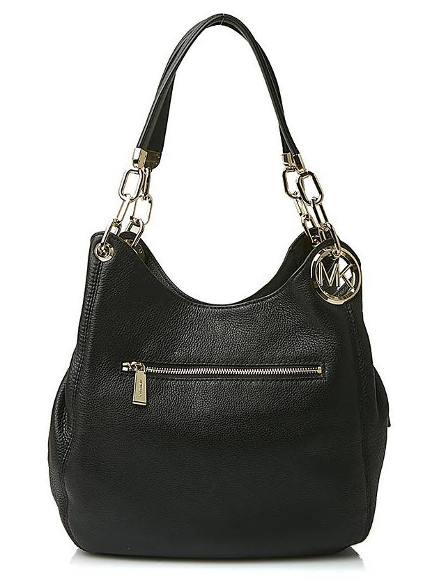 Lillie Large Pebbled Leather Shoulder Bag Black - MICHAEL KORS - BALAAN 4