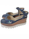 Women's Platform Denim Sandals Blue - STELLA MCCARTNEY - BALAAN 3