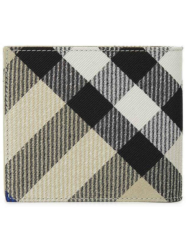 Check Bifold Half Wallet Lichen - BURBERRY - BALAAN 3