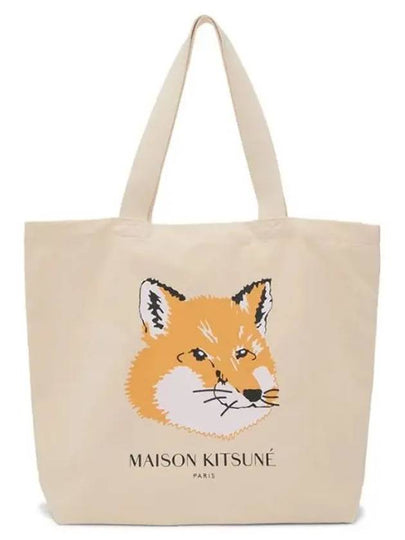 Fox Head Eco Tote Bag Ecru - MAISON KITSUNE - BALAAN 2