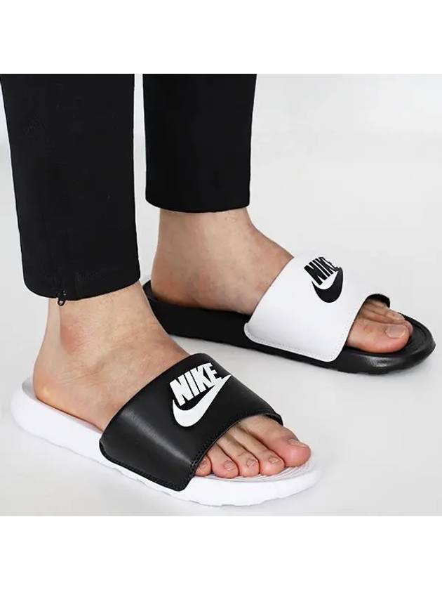 Victory One Slide Mix Slippers Black White - NIKE - BALAAN 2