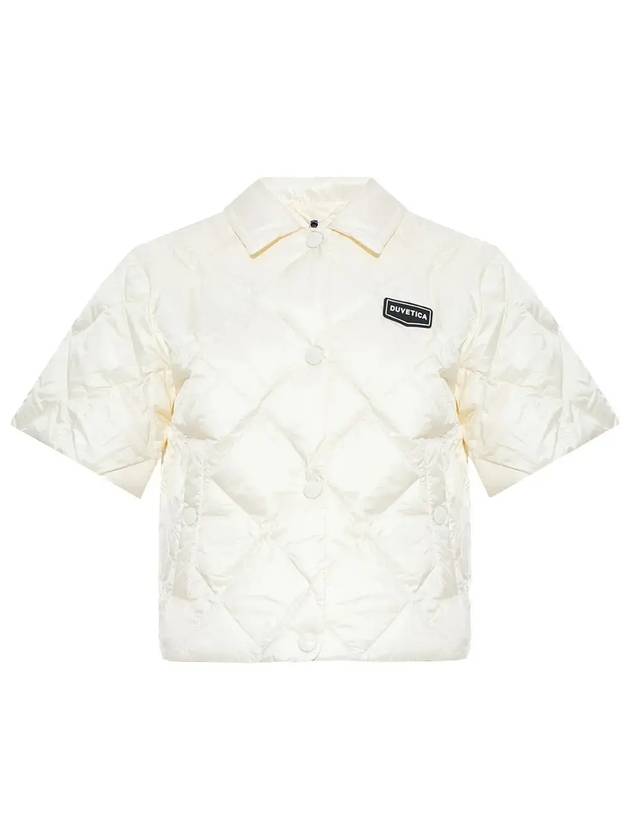 Logo Patch Quilted Padding White - DUVETICA - BALAAN 1