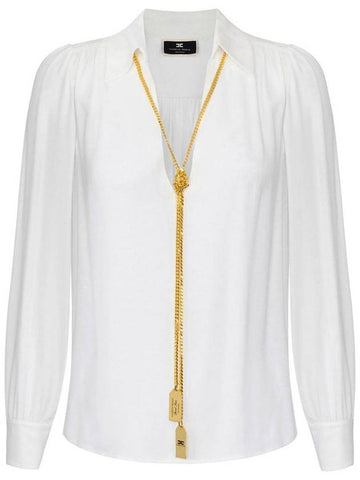 Elisabetta Franchi Georgette Shirt - ELISABETTA FRANCHI - BALAAN 1