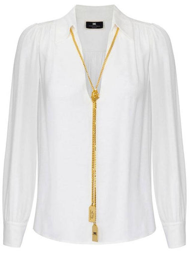 Elisabetta Franchi Georgette Shirt - ELISABETTA FRANCHI - BALAAN 1