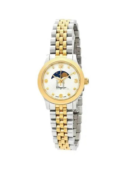 Moonphase Two-Tone Metal Watch Gold Silver - SALVATORE FERRAGAMO - BALAAN 2