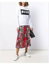 Box Logo Cotton Sweatshirt White - MSGM - BALAAN 5