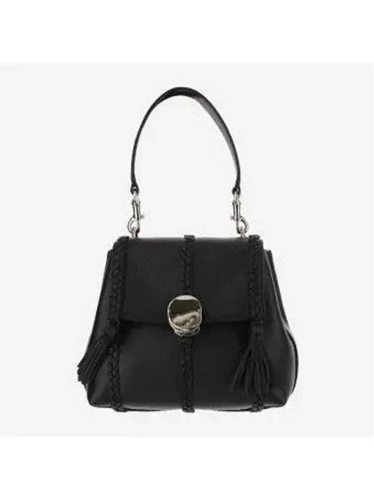 Penelope Leather Shoulder Bag Black - CHLOE - BALAAN 2