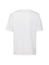 Heart Print Short Sleeve T-Shirt White - SAINT LAURENT - BALAAN 5