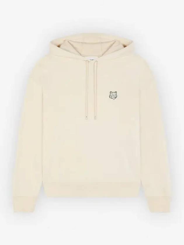 Bold Fox Head Patch Oversize Hoodie Beige - MAISON KITSUNE - BALAAN 3