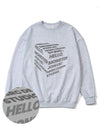 Cube Gray Overfit Sweatshirt Melange Gray - MONSTER REPUBLIC - BALAAN 1