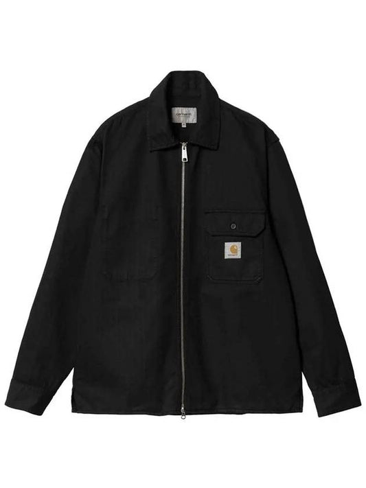Garment Dyed Shirt Zip-up Jacket I033276 89GD - CARHARTT - BALAAN 1