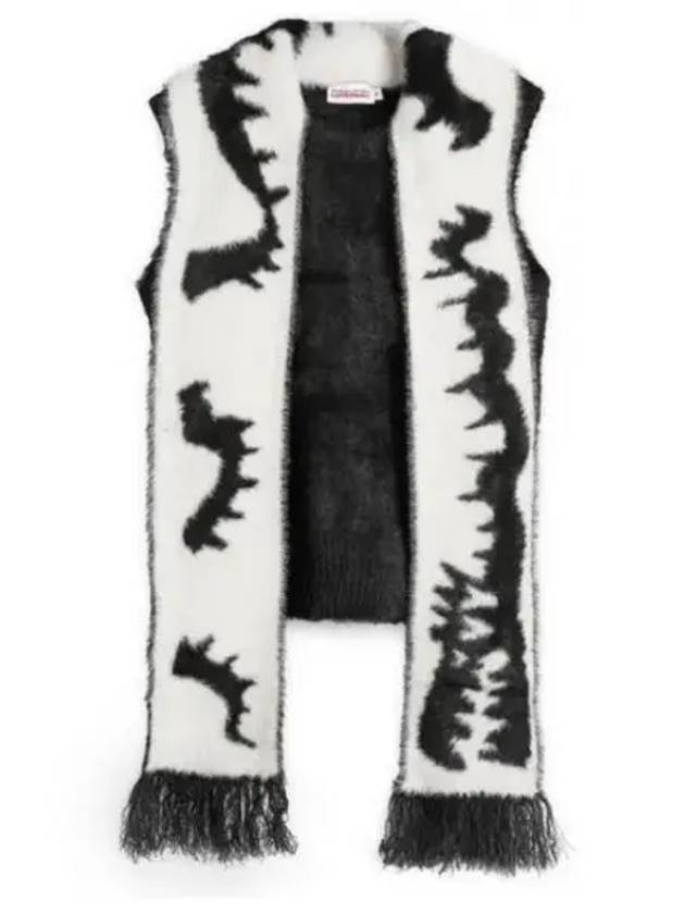 FLUFFY SCARF VEST SET 042090401 - CHARLES JEFFREY LOVERBOY - BALAAN 1