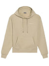 Le Brode Logo Cotton Hoodie Light Khaki - JACQUEMUS - BALAAN 3